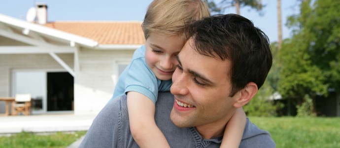 Father-And-Son-in-front-of-home