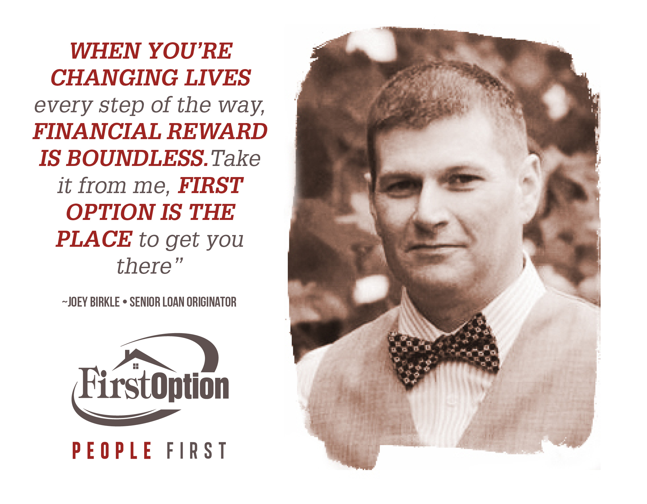 Start your career with First Option and begin your rewarding career.