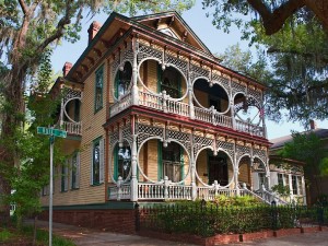 The Gingerbread House, one of the most famous homes in historic Savannah.